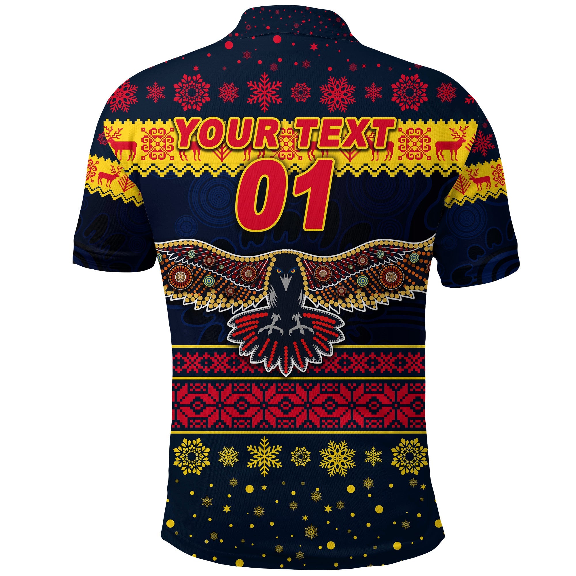 custom-personalised-adelaide-crows-polo-shirt-christmas-simple-style