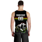 (Custom Personalised) Black Panthers Rugby League Aboriginal Men Tank Top - LT2