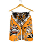 (Custom Peronalised) Wests Tiger Rugby Aboriginal Pattern Men Short - LT2