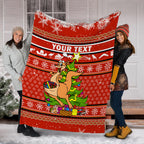 Australia Christmas Kagaroo Aboriginal Pattern