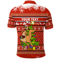 Australia Christmas Kagaroo Aboriginal Pattern
