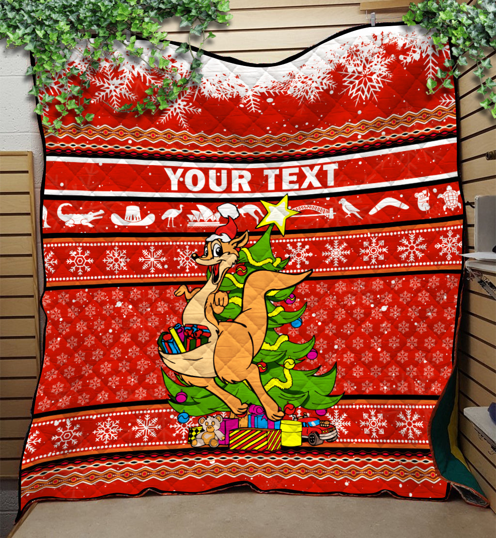Australia Christmas Kagaroo Aboriginal Pattern