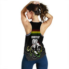 (Custom Personalised) Black Panthers Rugby League Aboriginal Women Tank Top - LT2