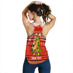 (Custom Personalised) Australia Christmas Kangaroo Aboriginal Pattern Women Tank Top - LT2