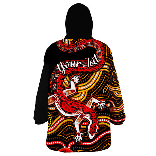 custom-personalised-aboriginal-art-lizard-you-are-number-one-wearable-blanket-hoodie