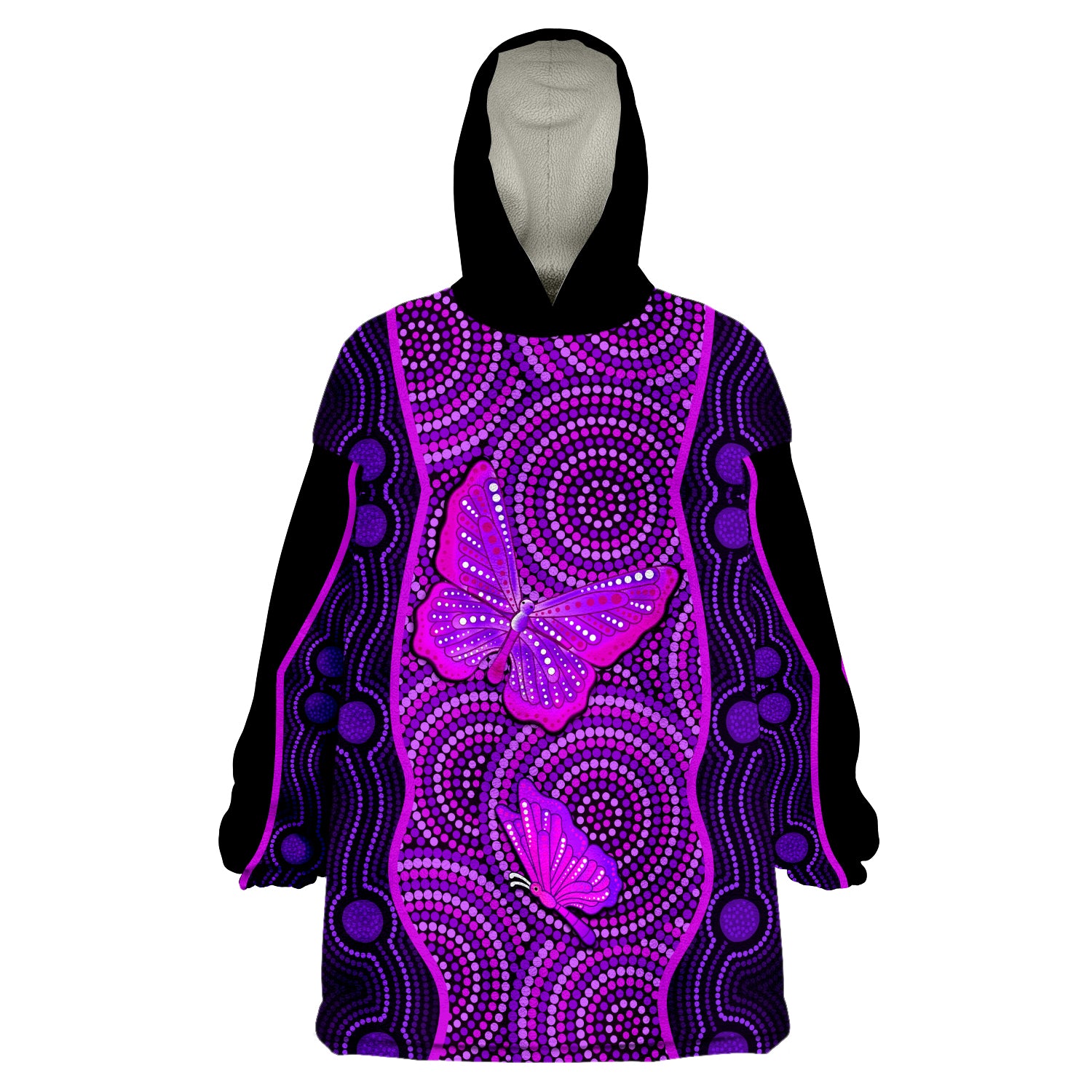 custom-personalised-aboriginal-dot-butterfly-natural-beauty-wearable-blanket-hoodie