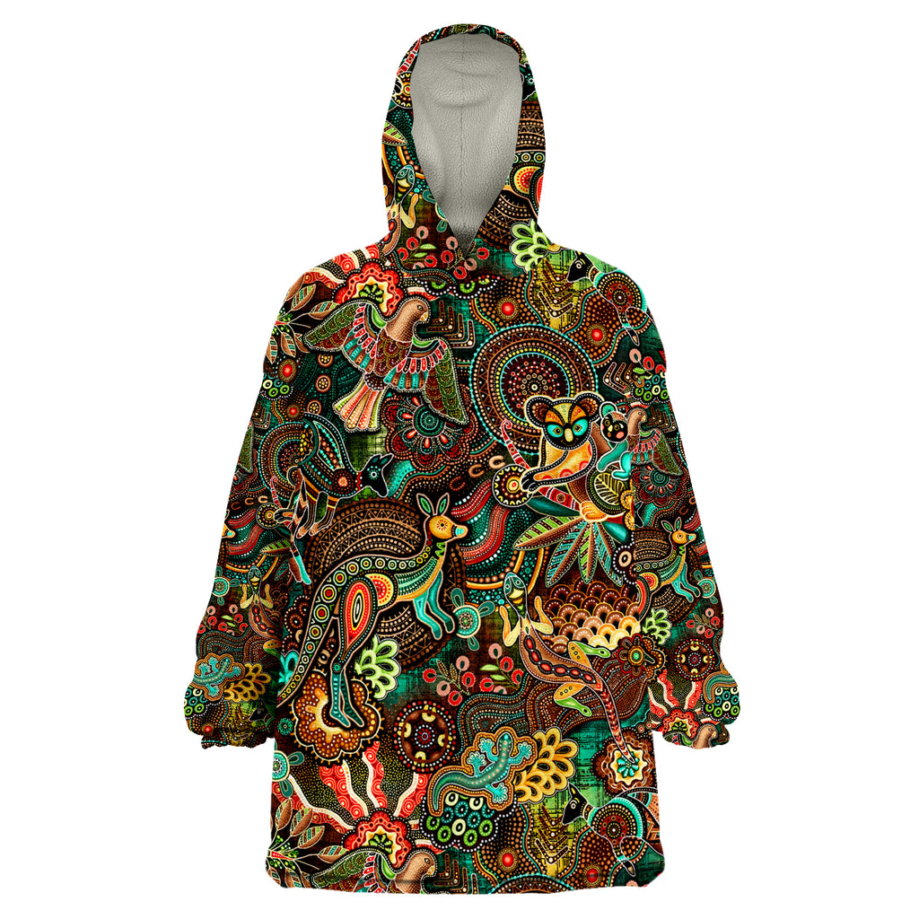 custom-personalised-aussie-animal-aboriginal-art-special-ver01-wearable-blanket-hoodie
