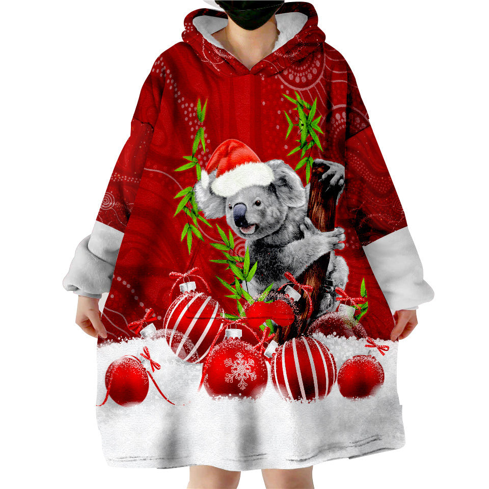 custom-personalised-australia-koala-aboriginal-merry-christmas-wearable-blanket-hoodie