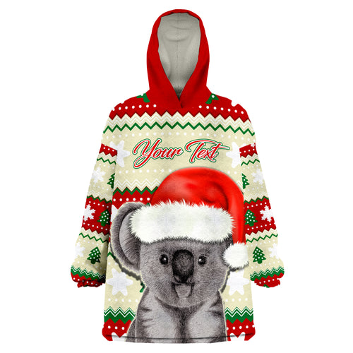 custom-personalised-australia-merry-christmas-koala-lovers-wearable-blanket-hoodie