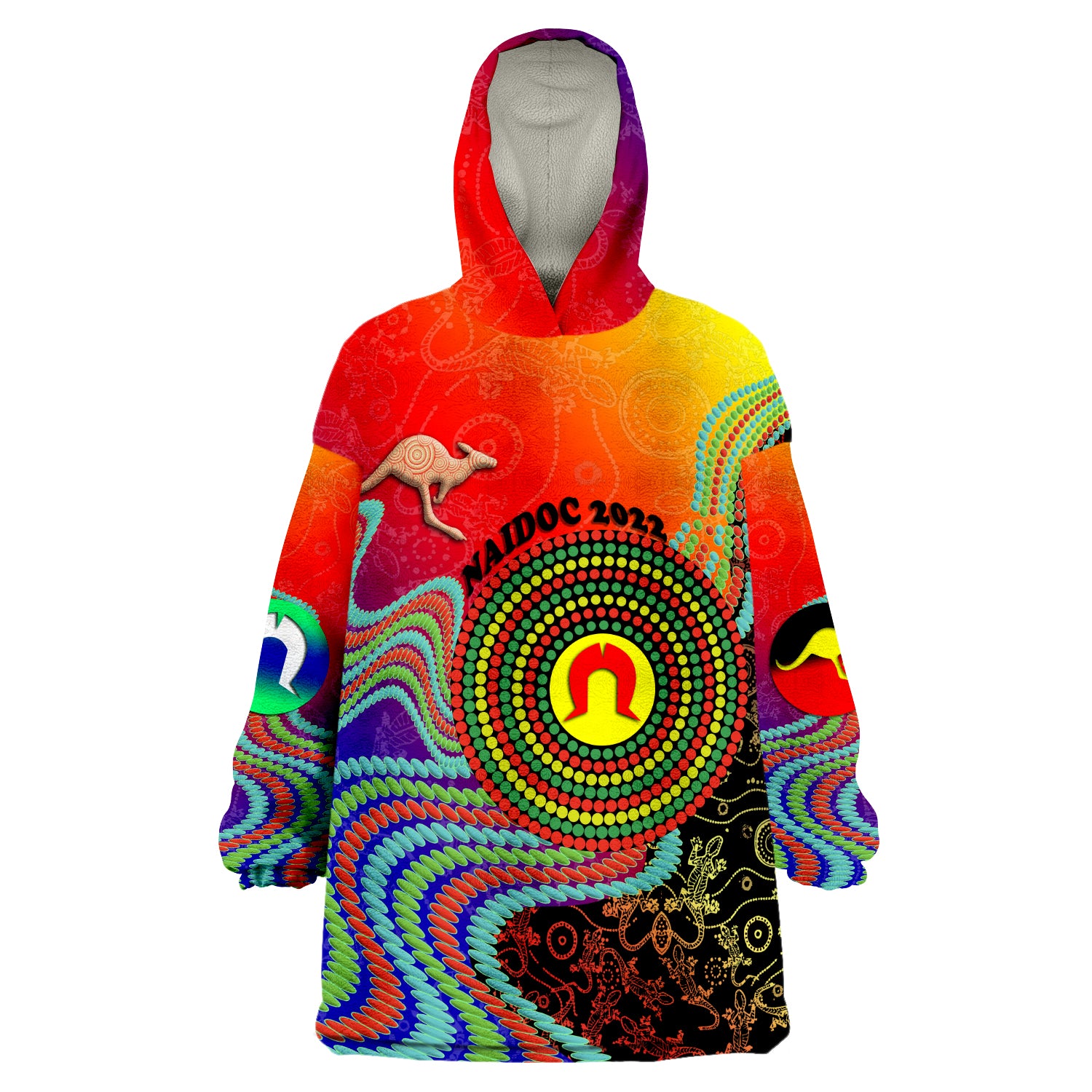 custom-personalised-australian-naidoc-week-2022-indigenous-style-wearable-blanket-hoodie