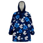 custom-personalised-blues-football-carlton-premiers-tropical-flowers-simple-wearable-blanket-hoodie