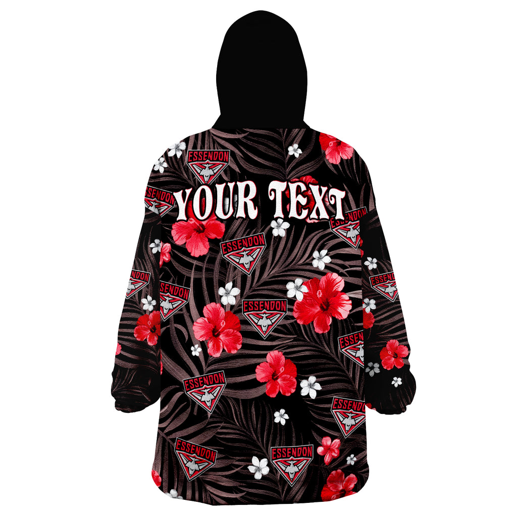 custom-personalised-bombers-football-essendon-premiers-tropical-flowers-simple-wearable-blanket-hoodie