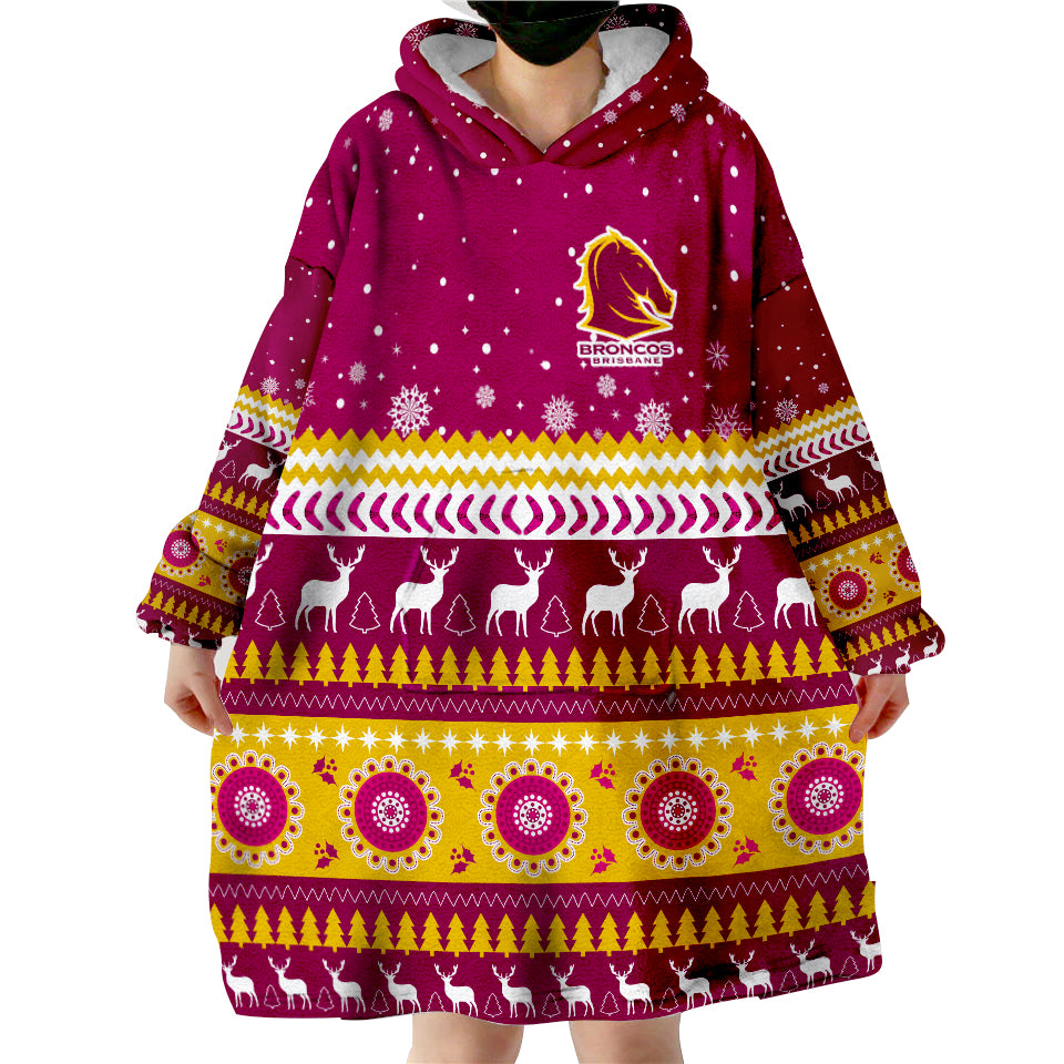 custom-personalised-broncos-aboriginal-christmas-brisbane-wearable-blanket-hoodie