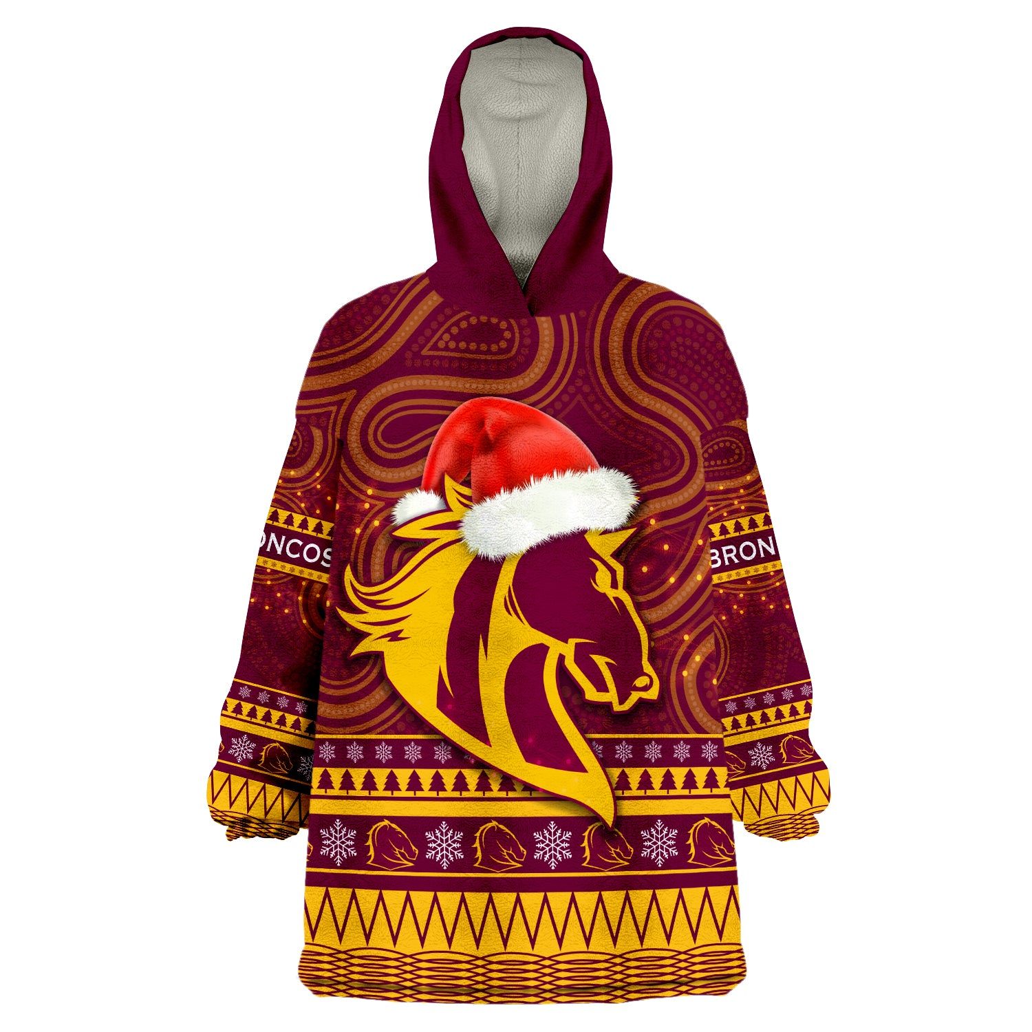 custom-personalised-broncos-christmas-brisbane-indigenous-wearable-blanket-hoodie