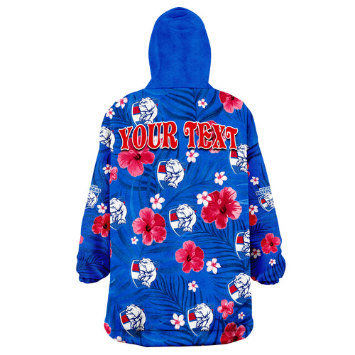 custom-personalised-bulldogs-football-western-premiers-tropical-flowers-simple-wearable-blanket-hoodie