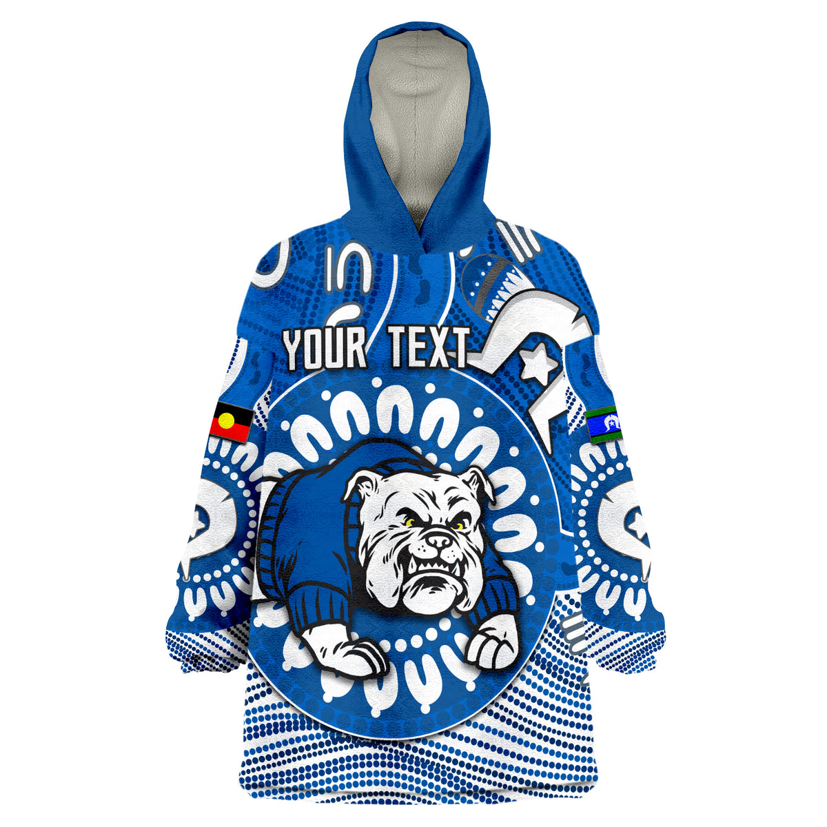 custom-personalised-bulldogs-naidoc-indigenous-white-wearable-blanket-hoodie