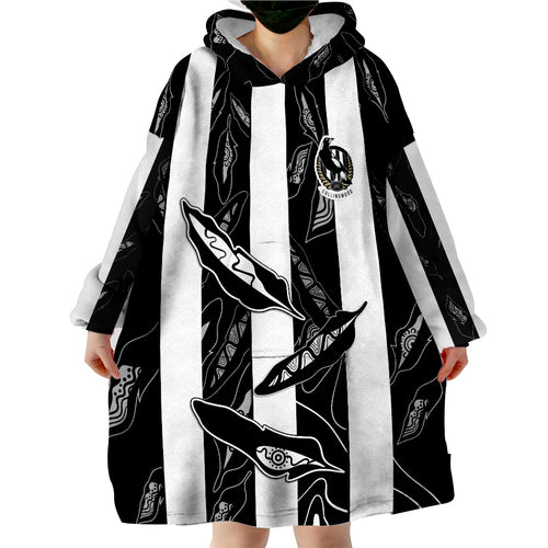 custom-personalised-collingwood-magpies-indigenous-guernsey-no1-version-wearable-blanket-hoodie