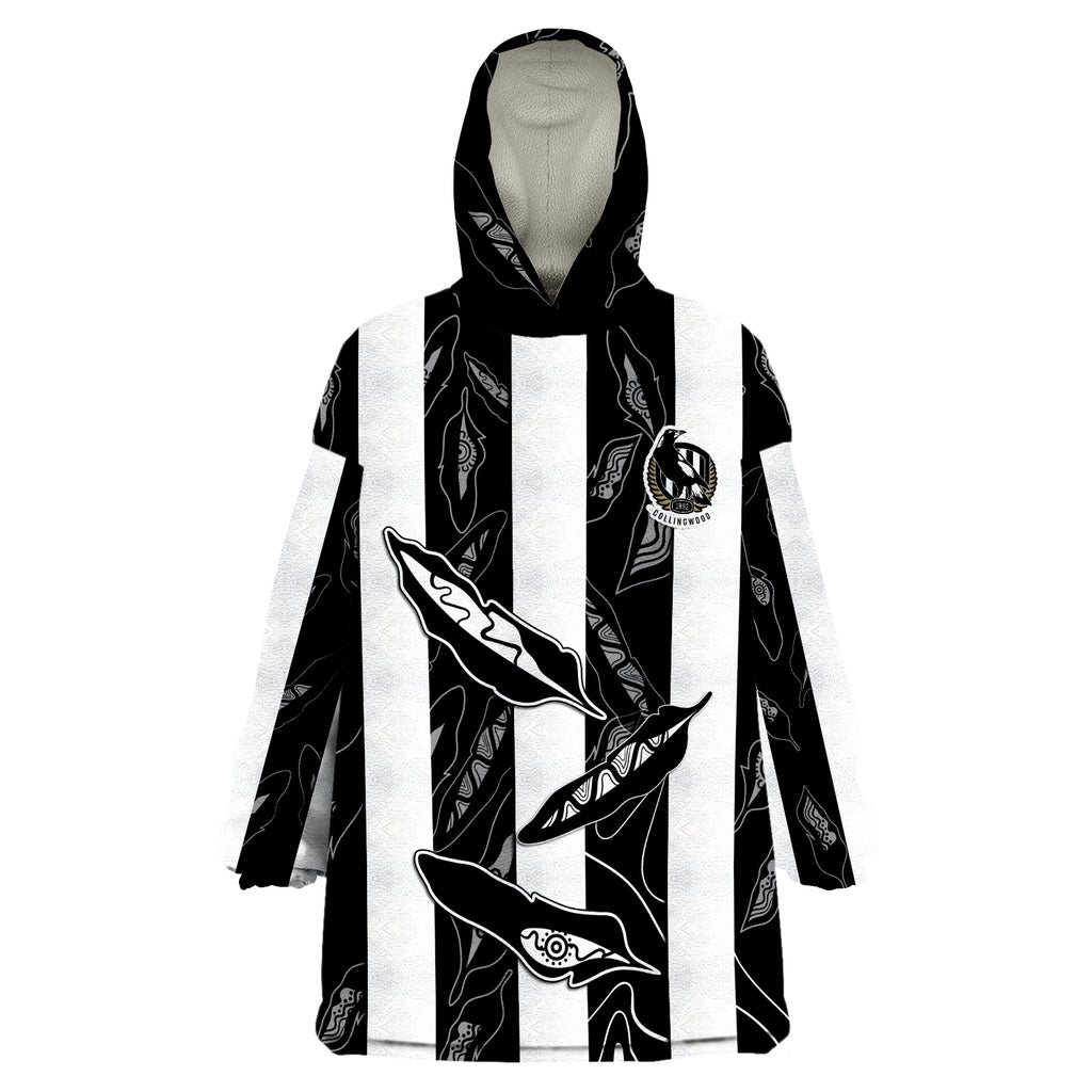 custom-personalised-collingwood-magpies-indigenous-guernsey-no2-version-wearable-blanket-hoodie