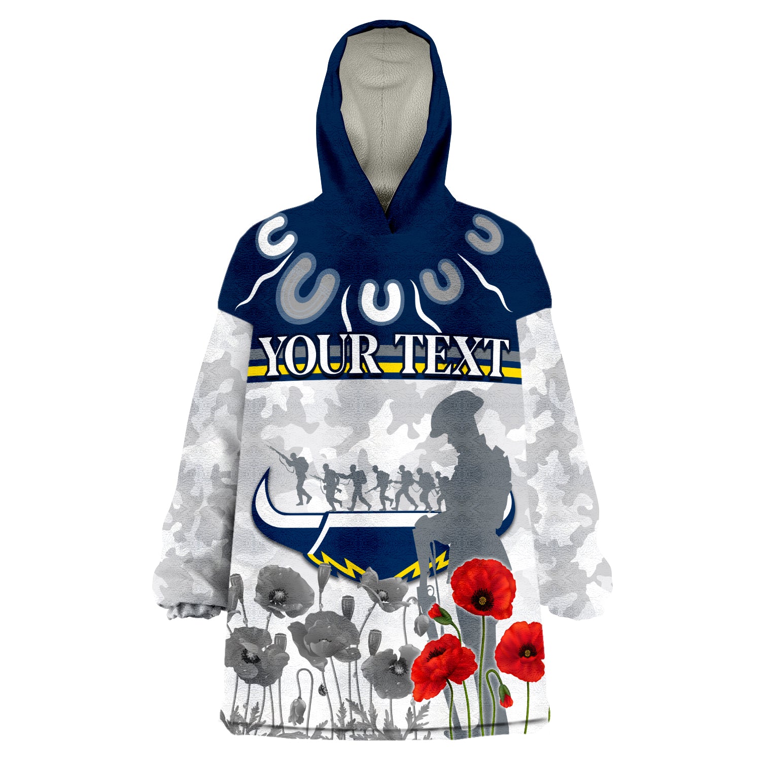 custom-personalised-cowboys-anzac-2022-aboriginal-lest-we-forget-wearable-blanket-hoodie