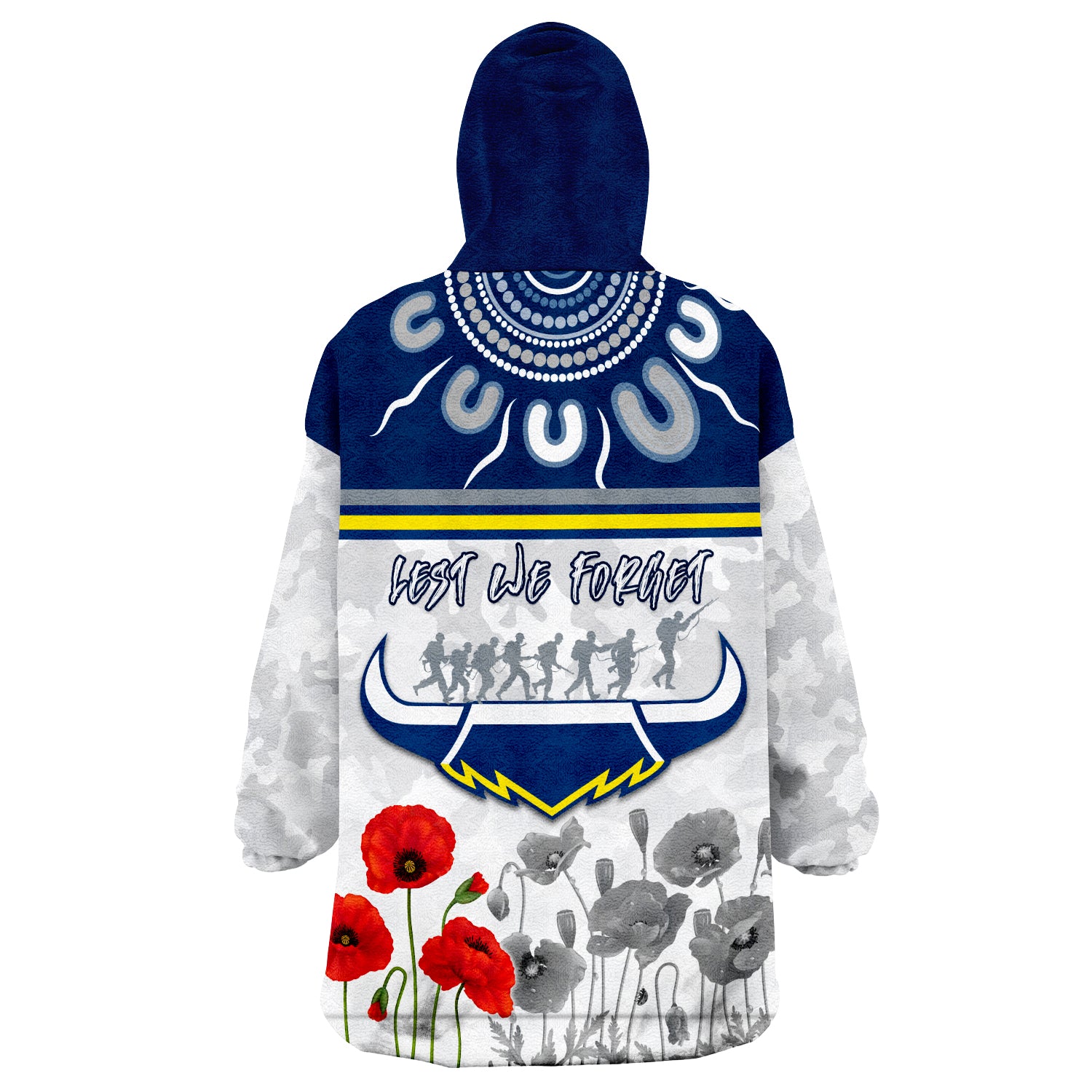 custom-personalised-cowboys-anzac-2022-aboriginal-lest-we-forget-wearable-blanket-hoodie
