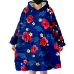 custom-personalised-crows-football-adelaide-premiers-tropical-flowers-simple-wearable-blanket-hoodie