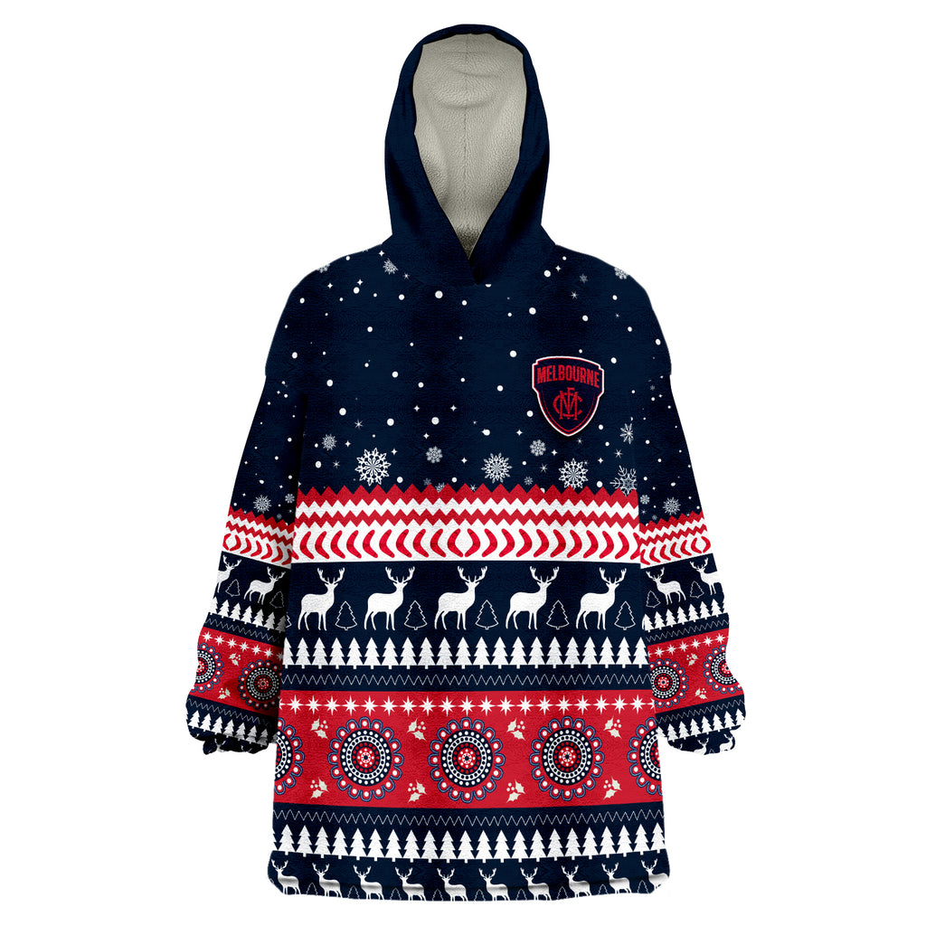 custom-personalised-demons-christmas-indigenous-melbourne-football-wearable-blanket-hoodie