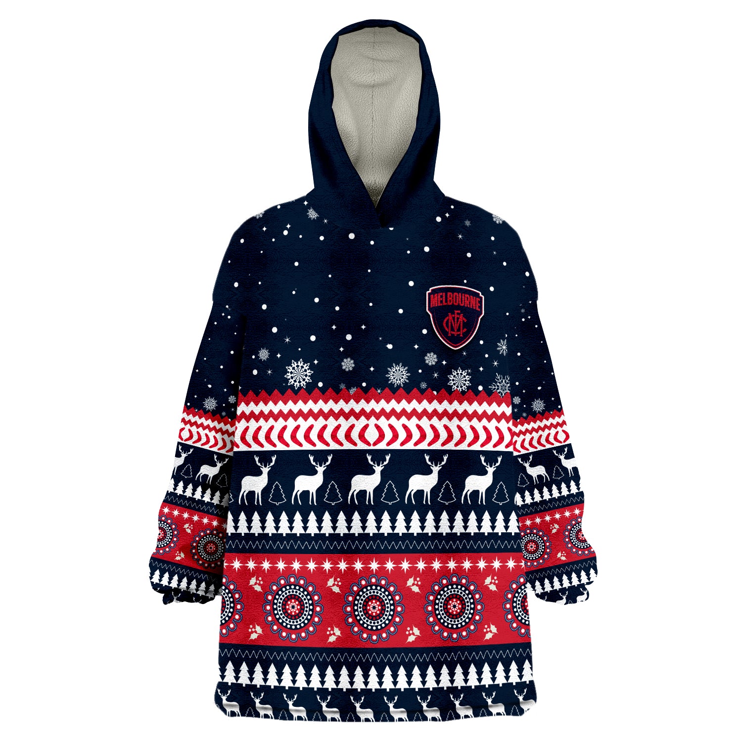 custom-personalised-demons-christmas-indigenous-melbourne-football-wearable-blanket-hoodie