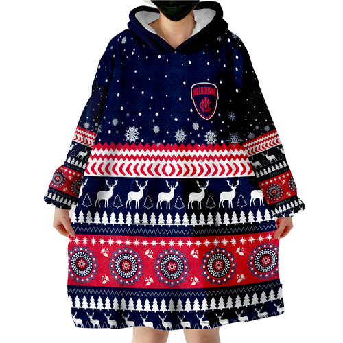 custom-personalised-demons-christmas-indigenous-melbourne-football-wearable-blanket-hoodie