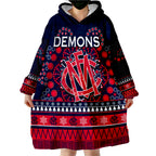 custom-personalised-demons-merry-christmas-melbourne-football-indigenous-wearable-blanket-hoodie