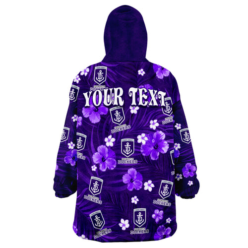 custom-personalised-dockers-football-fremantle-premiers-tropical-flowers-simple-wearable-blanket-hoodie