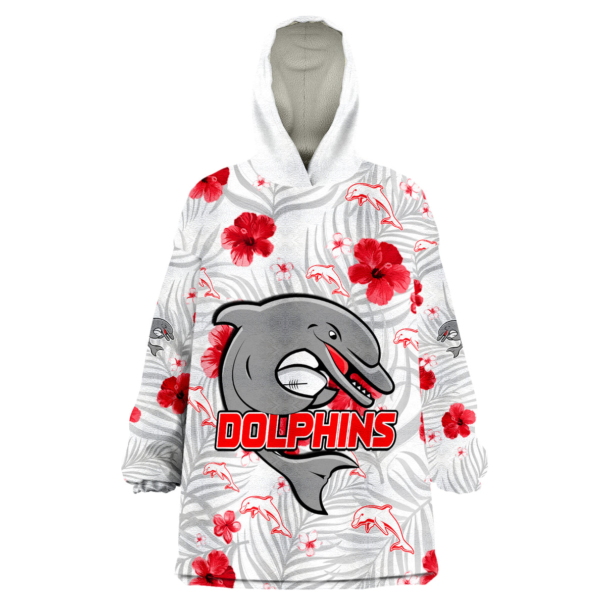 custom-personalised-dolphins-rugby-redcliffe-tropical-flowers-impressive-ver01-wearable-blanket-hoodie