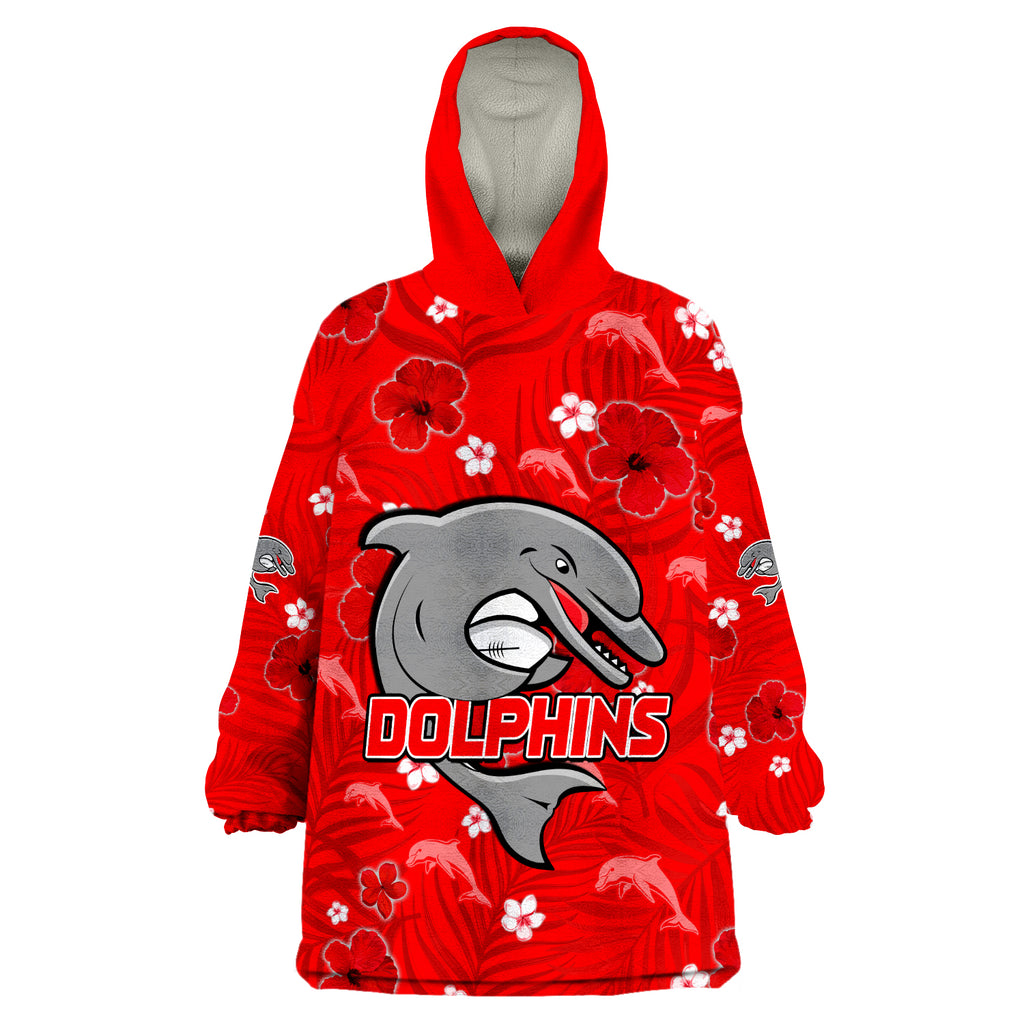 custom-personalised-dolphins-rugby-redcliffe-tropical-flowers-impressive-ver02-wearable-blanket-hoodie