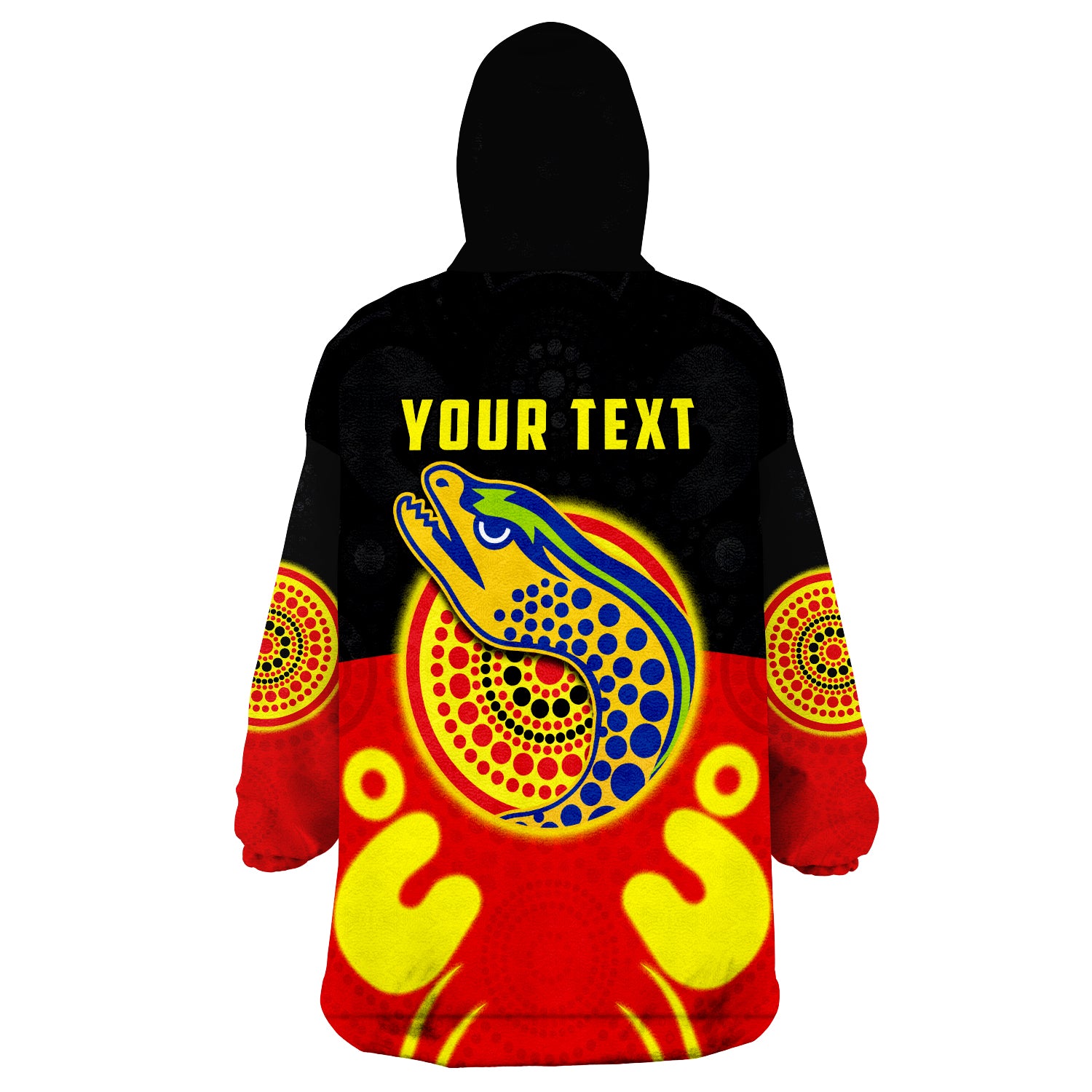 custom-personalised-eels-indigenous-style-aboriginal-flag-wearable-blanket-hoodie