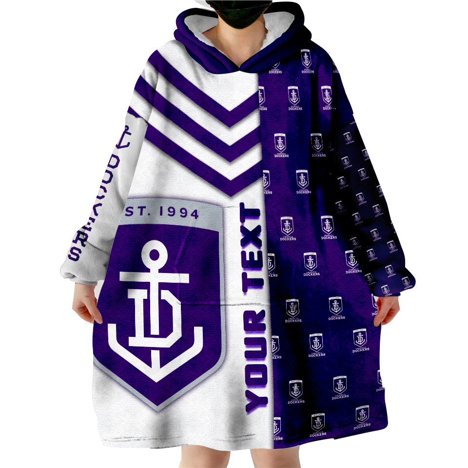 custom-personalised-fremantle-football-dockers-simple-style-wearable-blanket-hoodie