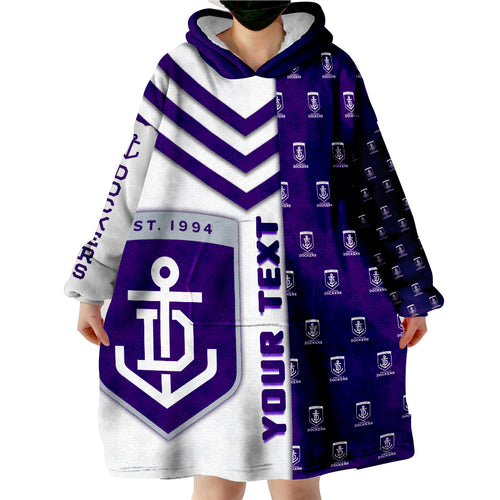 custom-personalised-fremantle-football-dockers-simple-style-wearable-blanket-hoodie