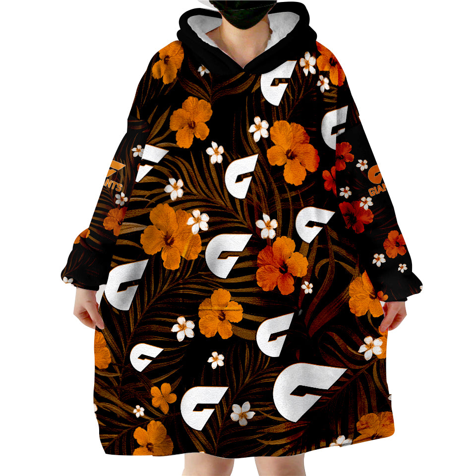 custom-personalised-giants-football-greater-western-sydney-premiers-tropical-flowers-simple-wearable-blanket-hoodie