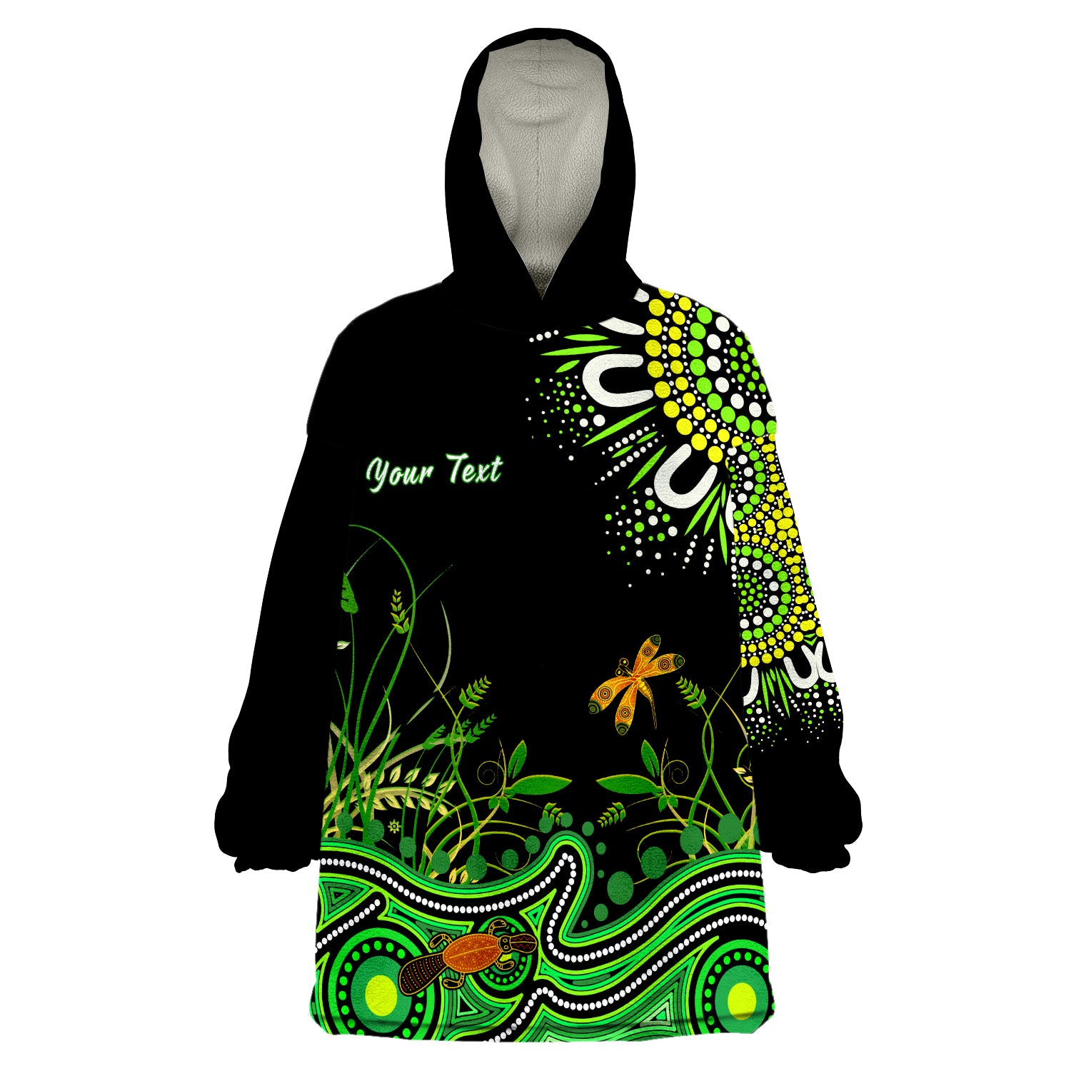 custom-personalised-happy-king-islands-show-aboriginal-tasmania-australia-wearable-blanket-hoodie