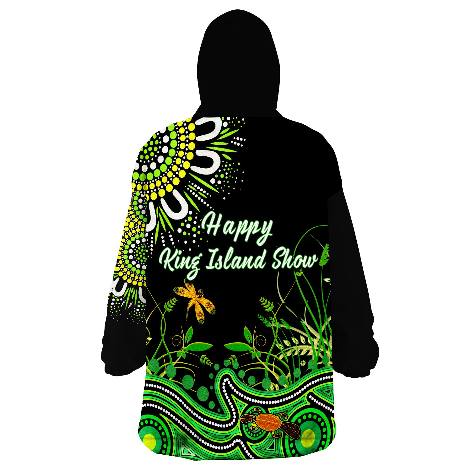 custom-personalised-happy-king-islands-show-aboriginal-tasmania-australia-wearable-blanket-hoodie