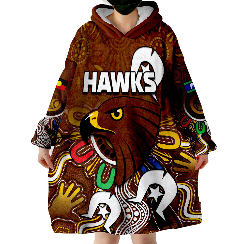 custom-personalised-hawks-naidoc-week-hawthorn-football-aboriginal-wearable-blanket-hoodie