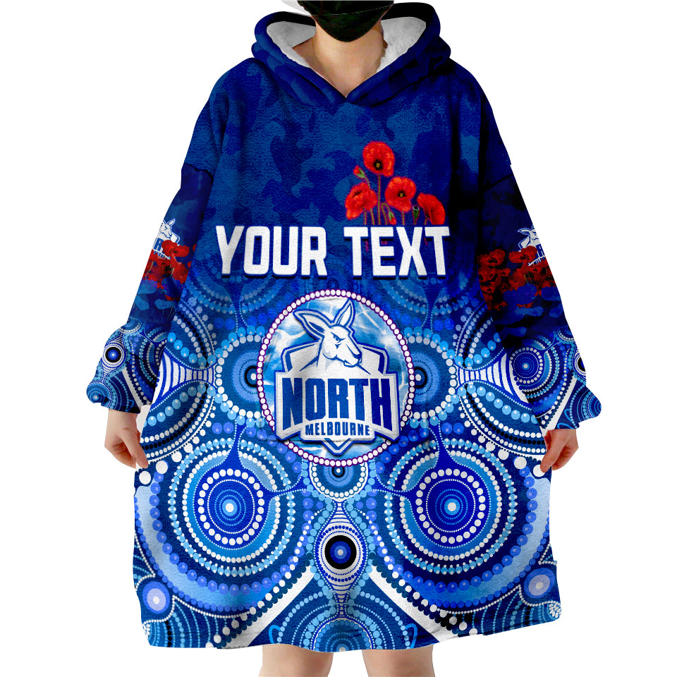 custom-personalised-kangaroos-anzac-2022-north-melbourne-football-aboriginal-poppy-flowers-wearable-blanket-hoodie