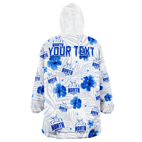 custom-personalised-kangaroos-football-north-melbourne-premiers-tropical-flowers-simple-wearable-blanket-hoodie