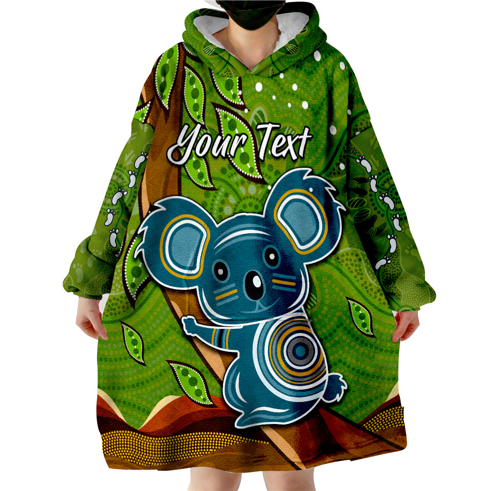custom-personalised-koala-climbing-tree-aboriginal-aussie-wearable-blanket-hoodie