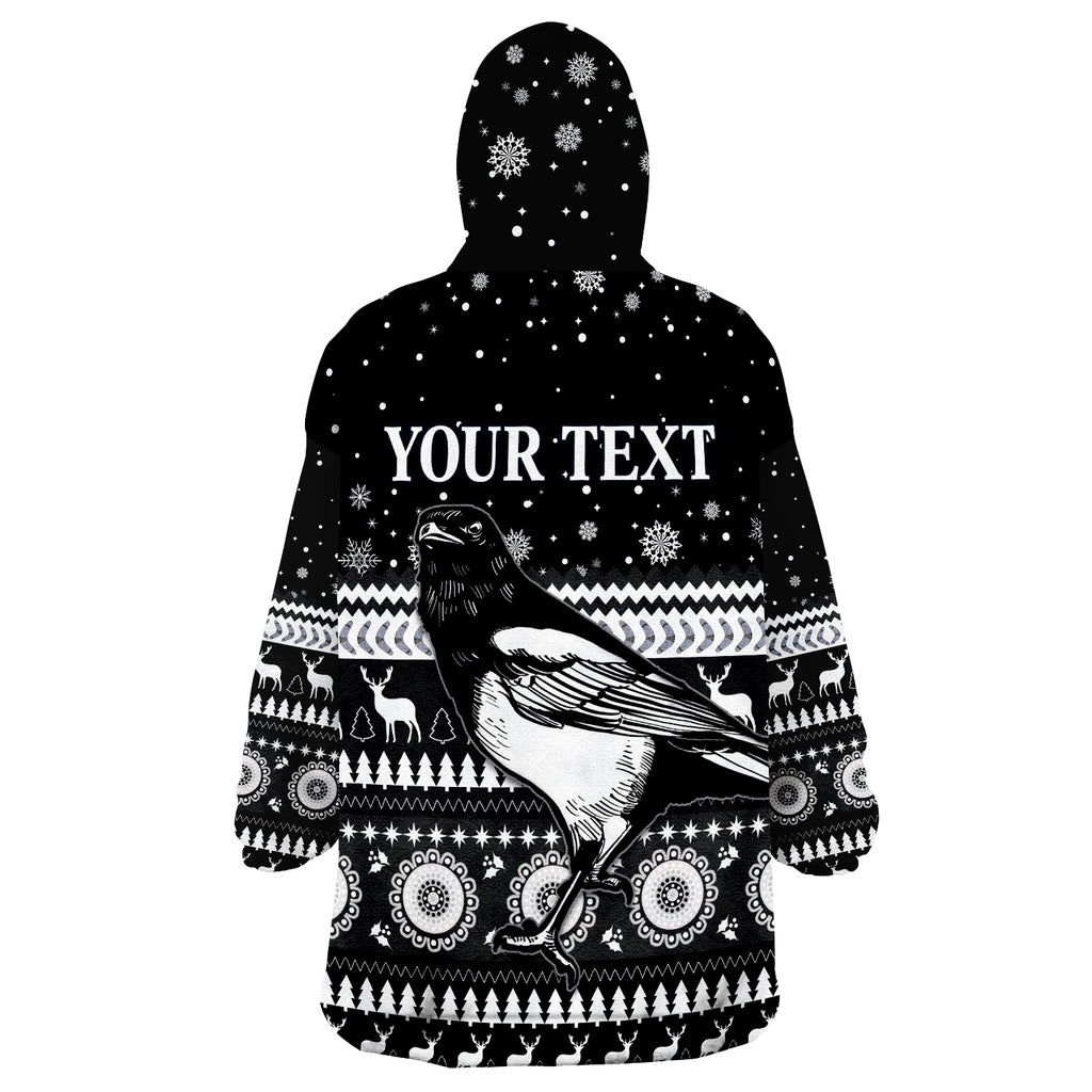 custom-personalised-magpies-christmas-indigenous-collingwood-football-wearable-blanket-hoodie