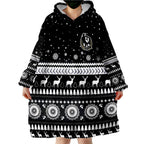 custom-personalised-magpies-christmas-indigenous-collingwood-football-wearable-blanket-hoodie
