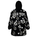 custom-personalised-magpies-football-collingwood-premiers-tropical-flowers-simple-wearable-blanket-hoodie