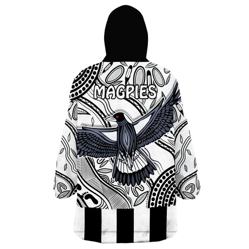 custom-personalised-magpies-lovers-collingwood-forever-wearable-blanket-hoodie