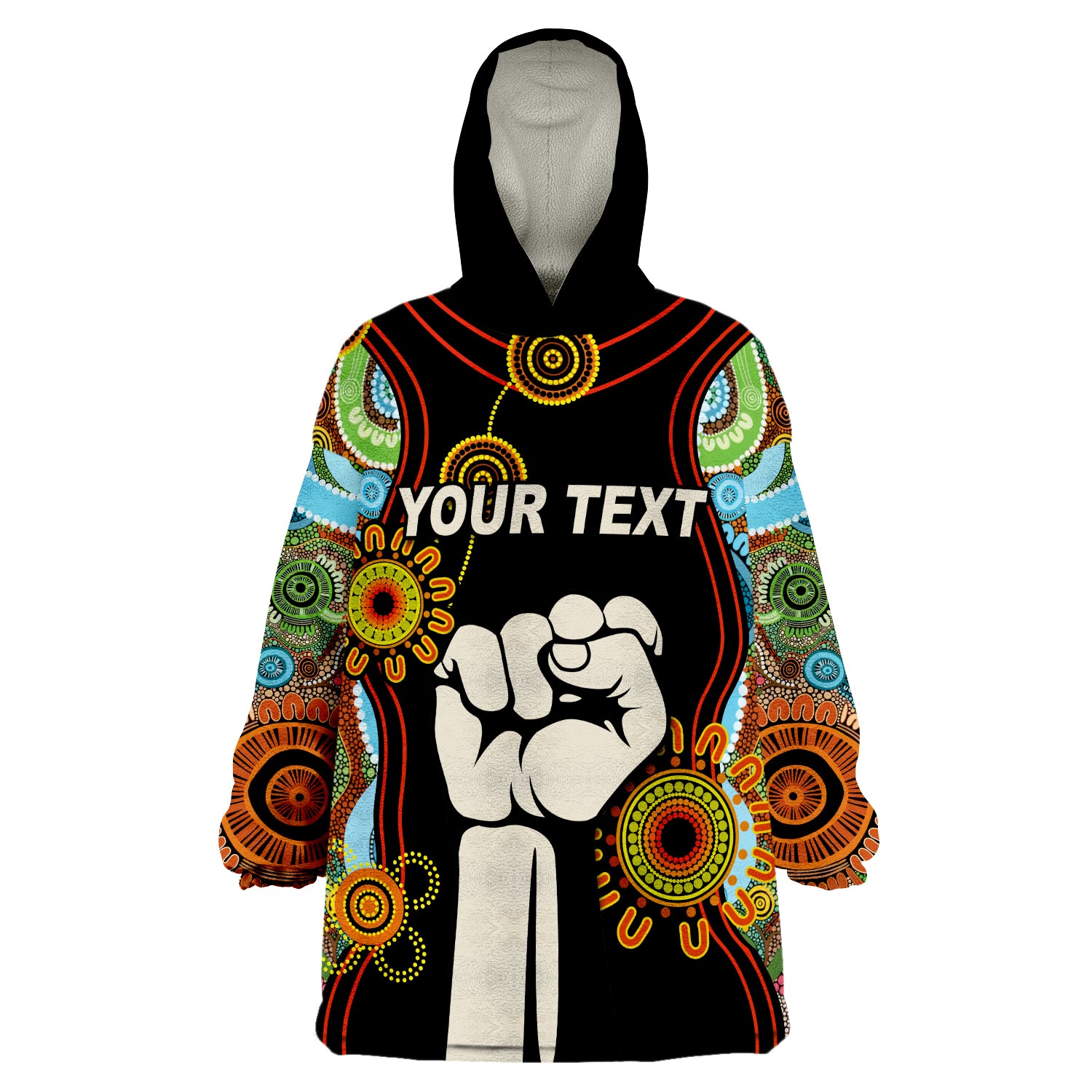 custom-personalised-naidoc-2022-proud-history-of-getting-up-standing-up-and-showing-up-wearable-blanket-hoodie