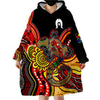 custom-personalised-naidoc-week-2022-aboriginal-lizard-always-proud-history-wearable-blanket-hoodie