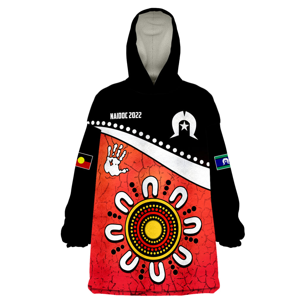 custom-personalised-naidoc-week-2022-torres-strait-islanders-version-red-aboriginal-the-dhari-wearable-blanket-hoodie