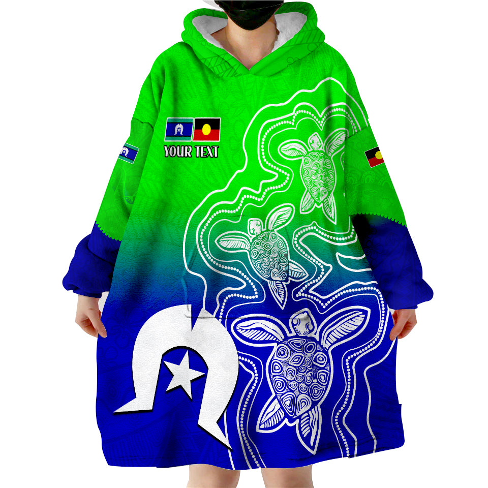 custom-personalised-naidoc-week-2022-torres-strait-islanders-with-aboriginal-turtles-wearable-blanket-hoodie